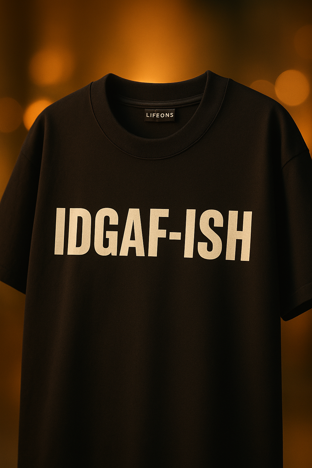 IDGAF-ISH Graphic Tee — Oversized Streetwear (Black)