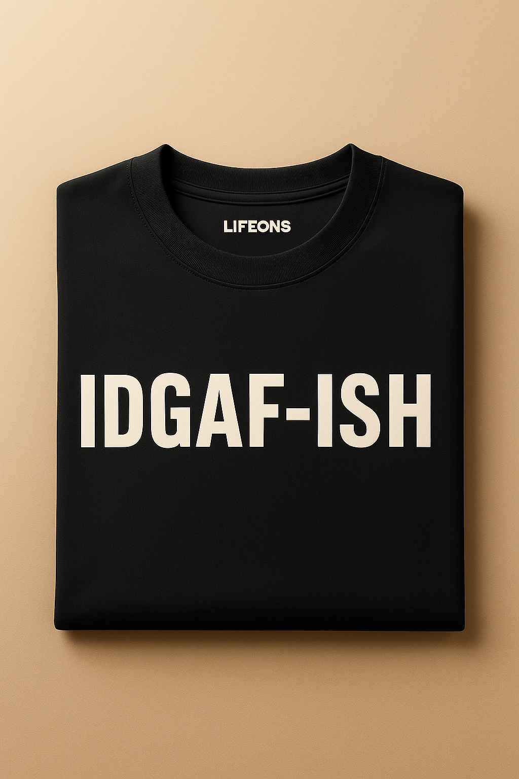 IDGAF-ISH Graphic Tee — Oversized Streetwear (Black)