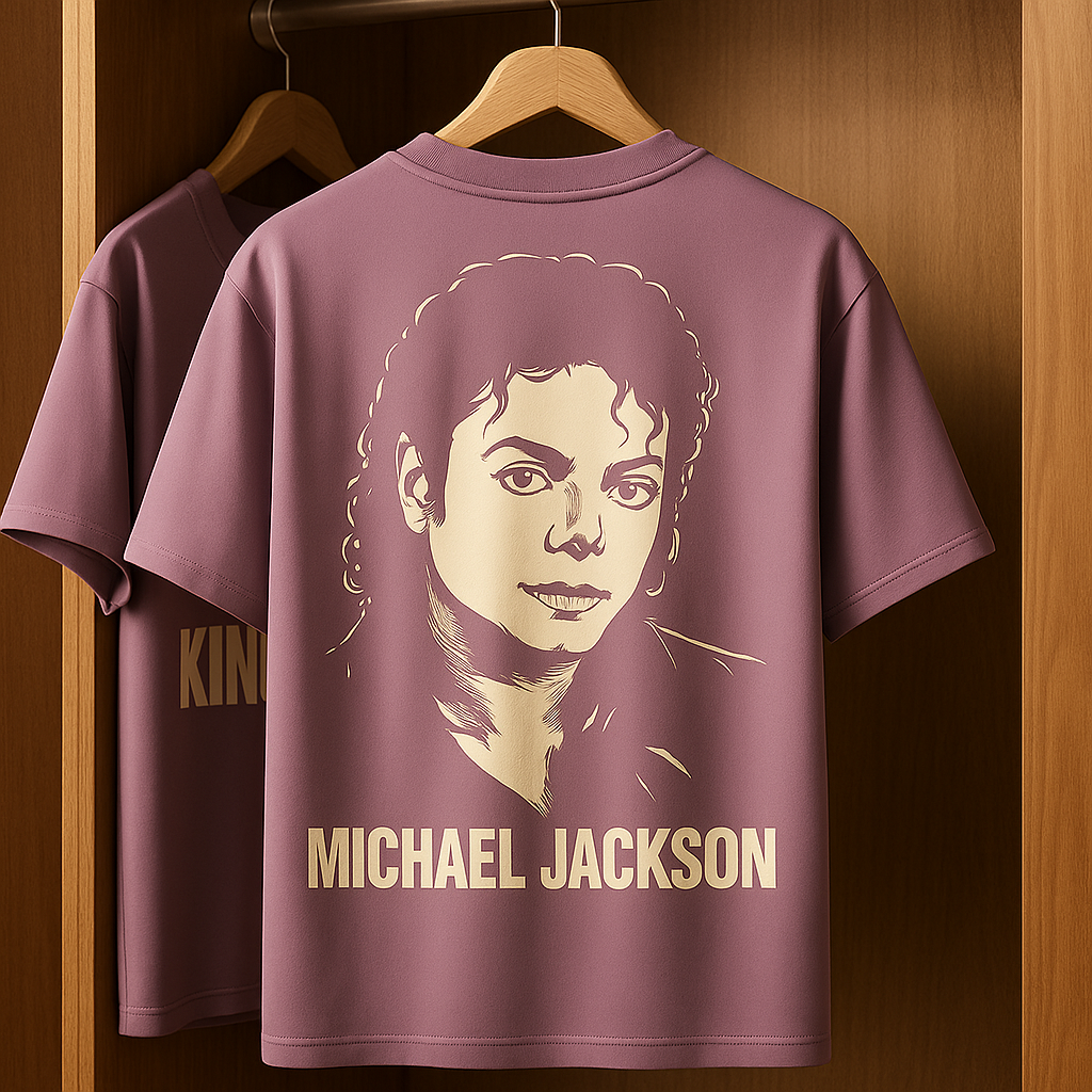 KING OF POP Lavender Oversized Tee (Michael Jackson Edition)