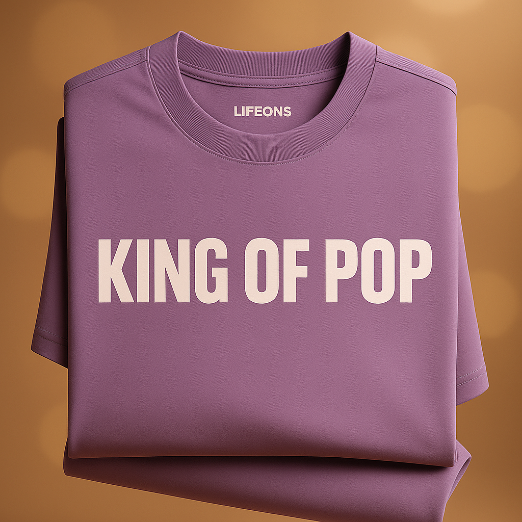 KING OF POP Lavender Oversized Tee (Michael Jackson Edition)