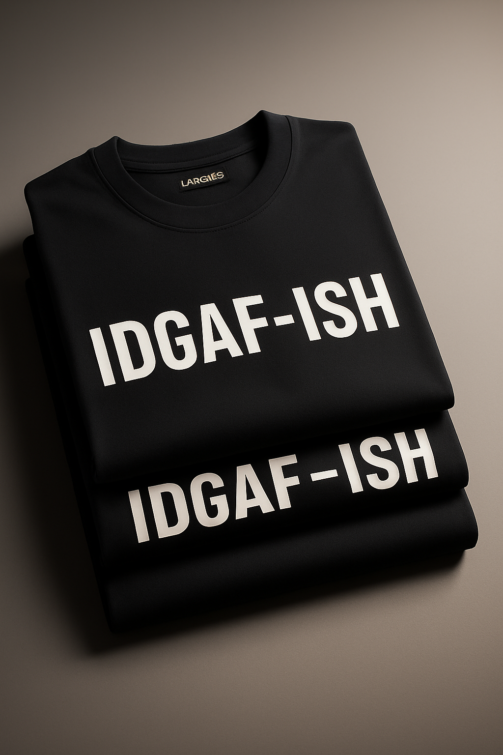 IDGAF-ISH Graphic Tee — Oversized Streetwear (Black)