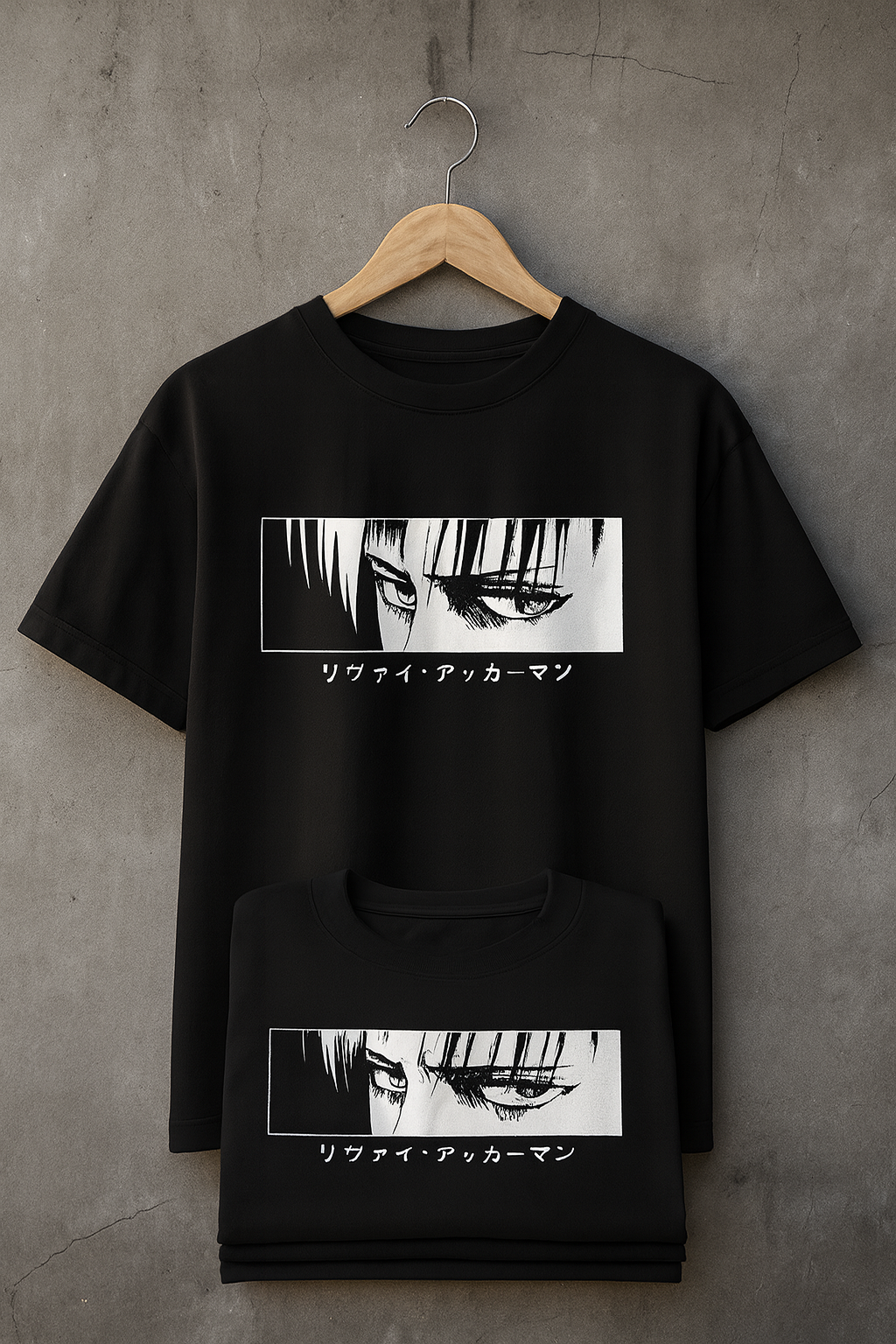 Levi Ackerman Eyes – Oversized Anime Tee