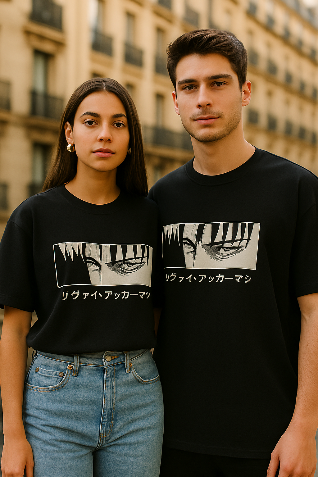 Levi Ackerman Eyes – Oversized Anime Tee