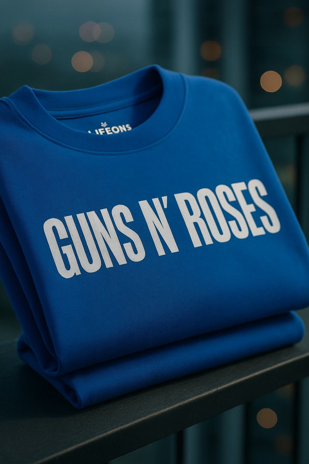 NEVER SURRENDER™ Oversized Graphic Tee — Royal Blue | LIFEONS®