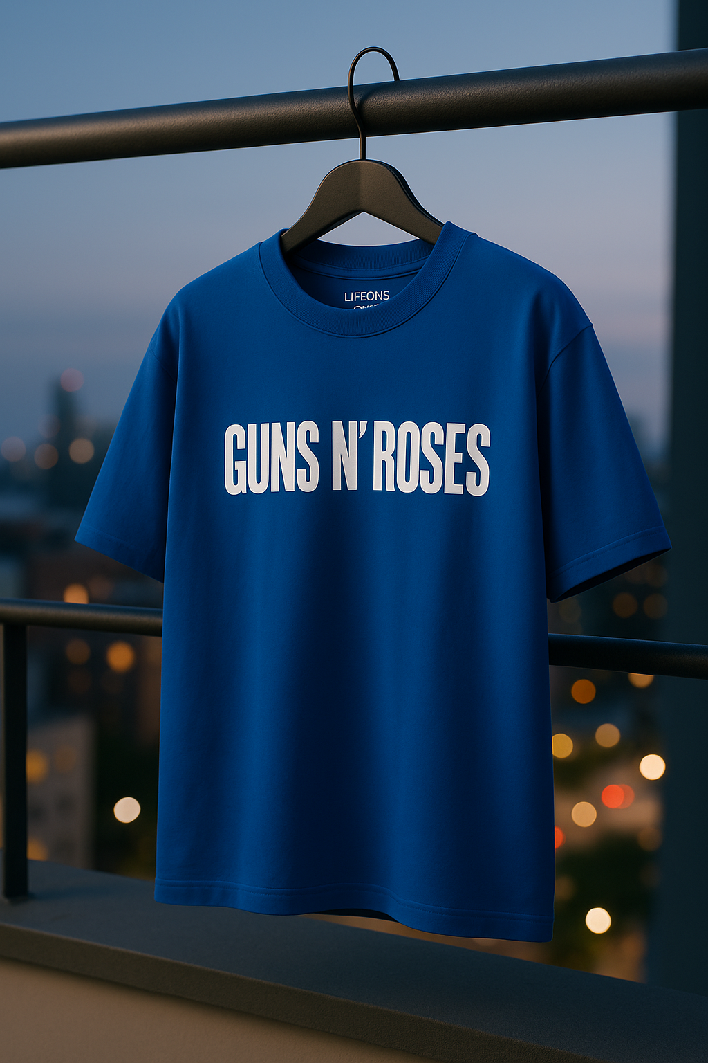 NEVER SURRENDER™ Oversized Graphic Tee — Royal Blue | LIFEONS®